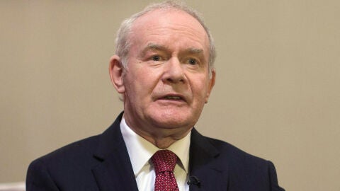 El exviceministro de Irlanda del Norte, Martin McGuinness 