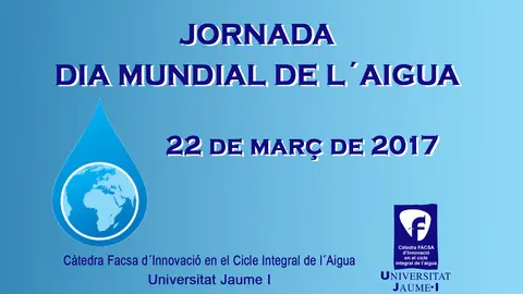 La jornada tendrá lugar en el Espai Menador. DÍA MUNDIAL DEL AGUA