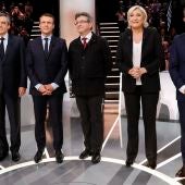 Los cinco candidatos favoritos en las presidenciales francesas
