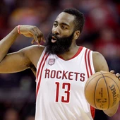 James Harden, durante el partido contra los Nuggets James Harden, durante el partido contra los Nuggets