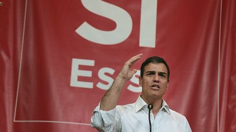 El exsecretario general del PSOE y aspirante a la reelecci&oacute;n, Pedro S&aacute;nchez