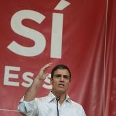 El exsecretario general del PSOE y aspirante a la reelección, Pedro Sánchez
