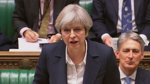 La primera ministra brit&aacute;nica, Theresa May
