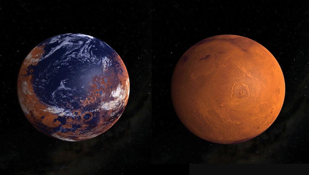 Asi perdio Marte su atmosfera