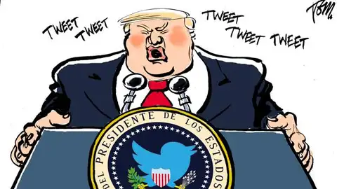 Caricatura de Trump PROTAGONISTA DEL SALÓN DEL CÓMIC DE BARCELONA