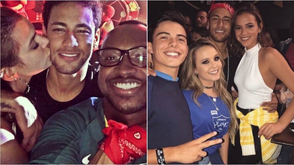 Neymar se va de fiesta para celebrar la clasificación mundialista de Brasil antes de volver a Barcelona Neymar se va de fiesta para celebrar la clasificación mundialista de Brasil antes de volver a Barcelona