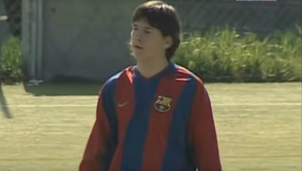 Leo Messi, con 15 años en el Barcelona