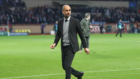Pep Guardiola en un partido Pep Guardiola en un partido