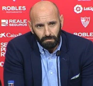 'Monchi', en rueda de prensa 'Monchi', en rueda de prensa