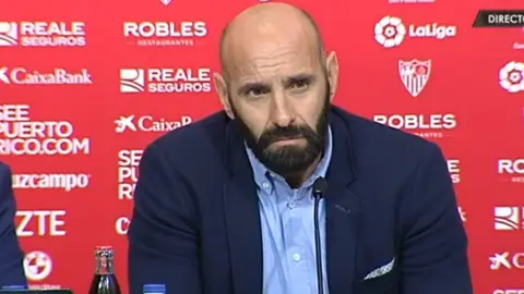 'Monchi', en rueda de prensa 'Monchi', en rueda de prensa