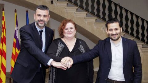 Santi Vila, Ruth Mateu y Vicent Marz&agrave;