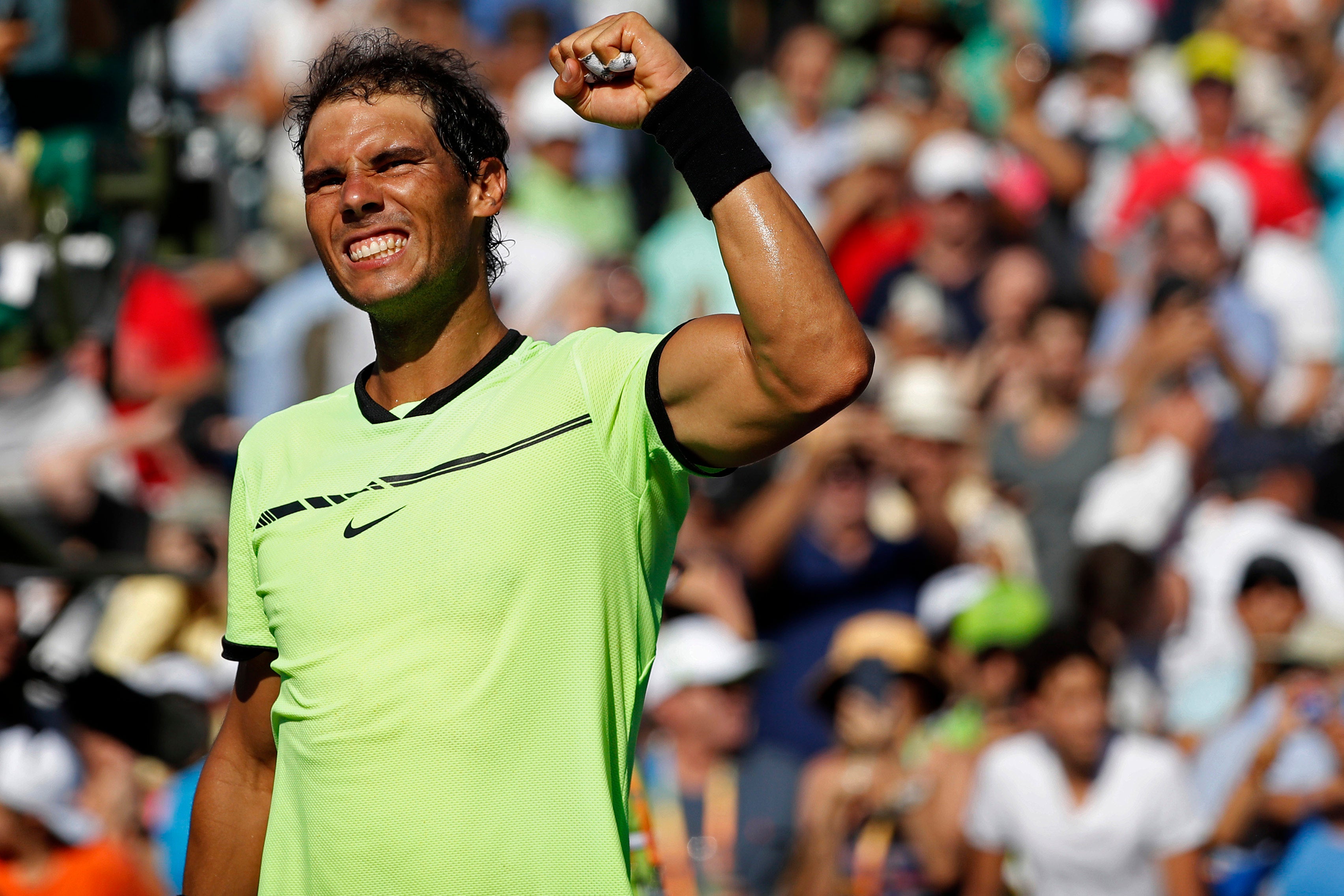 Rafa Nadal acaba con un resistente Fognini y avanza a la final de Miami Rafa Nadal acaba con un resistente Fognini y avanza a la final de Miami