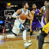 Ricky Rubio, en acción ante los Lakers Ricky Rubio, en acción ante los Lakers