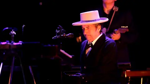 El músico Bob Dylan durante un concierto El músico Bob Dylan durante un concierto