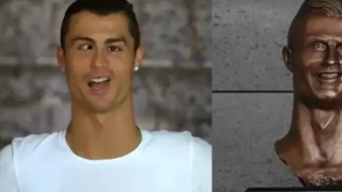 ¿Cómo sería Cristiano Ronaldo si fuese como su estatua? ¿Cómo sería Cristiano Ronaldo si fuese como su estatua?