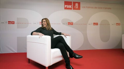 Susana D&iacute;az en un acto en Canarias