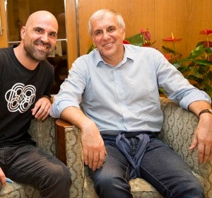 Zeljko Obradovic con David Camps Zeljko Obradovic con David Camps