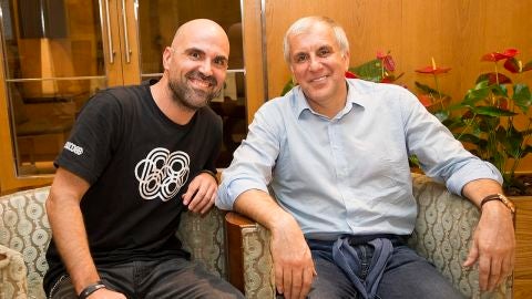 Zeljko Obradovic con David Camps