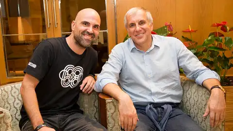 Zeljko Obradovic con David Camps Zeljko Obradovic con David Camps