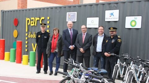 BP Oil y UBE entregan 40 bicicletas al Parque de Educaci&oacute;n Vial de Almassora.