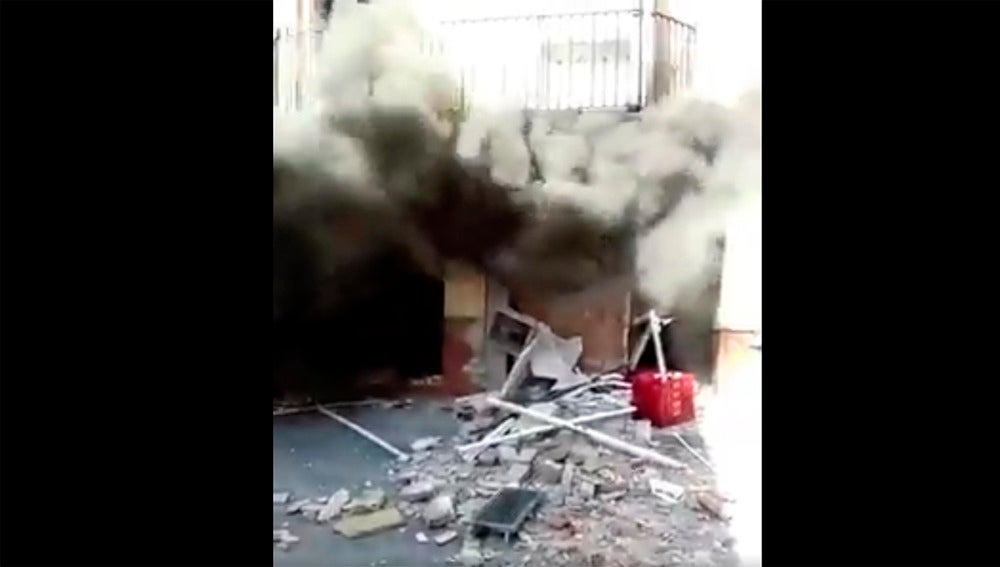 Explosión en una carnicería en Granada