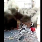 Explosión en una carnicería en Granada