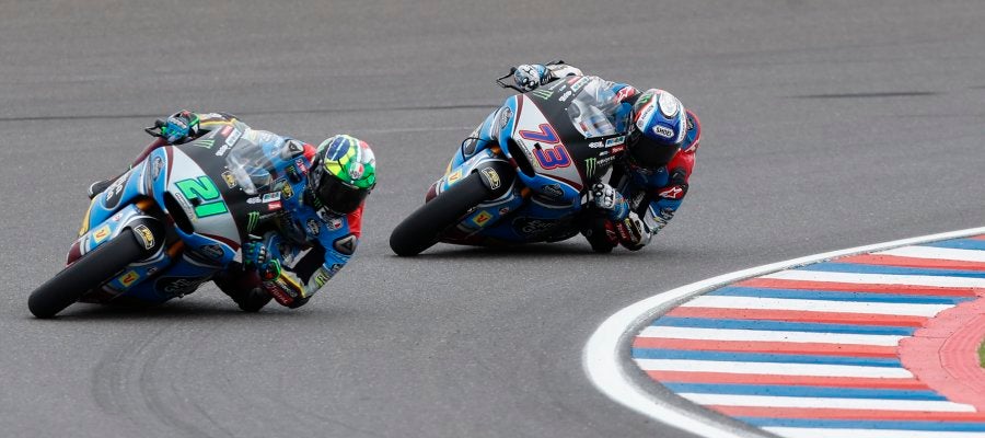 Franco Morbidelli y el español Alex Márquez Franco Morbidelli y el español Alex Márquez