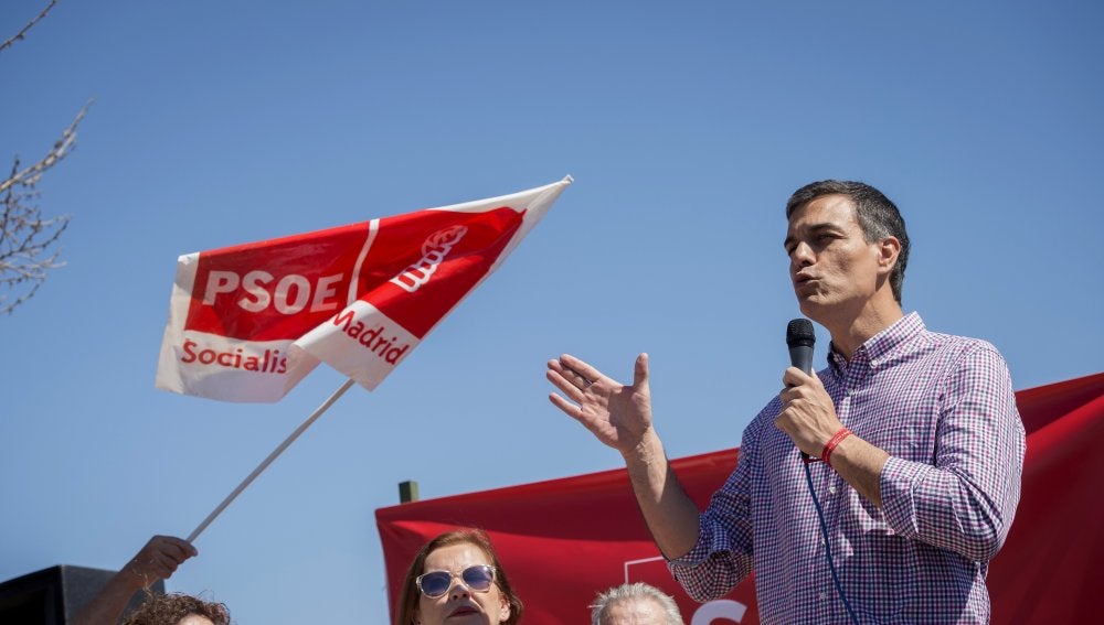El ex secretario general del PSOE y aspirante a la reelección, Pedro Sánchez