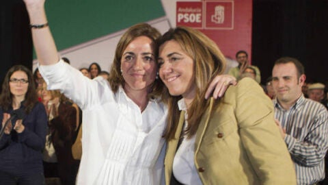 Susana D&iacute;az y Carme Chac&oacute;n