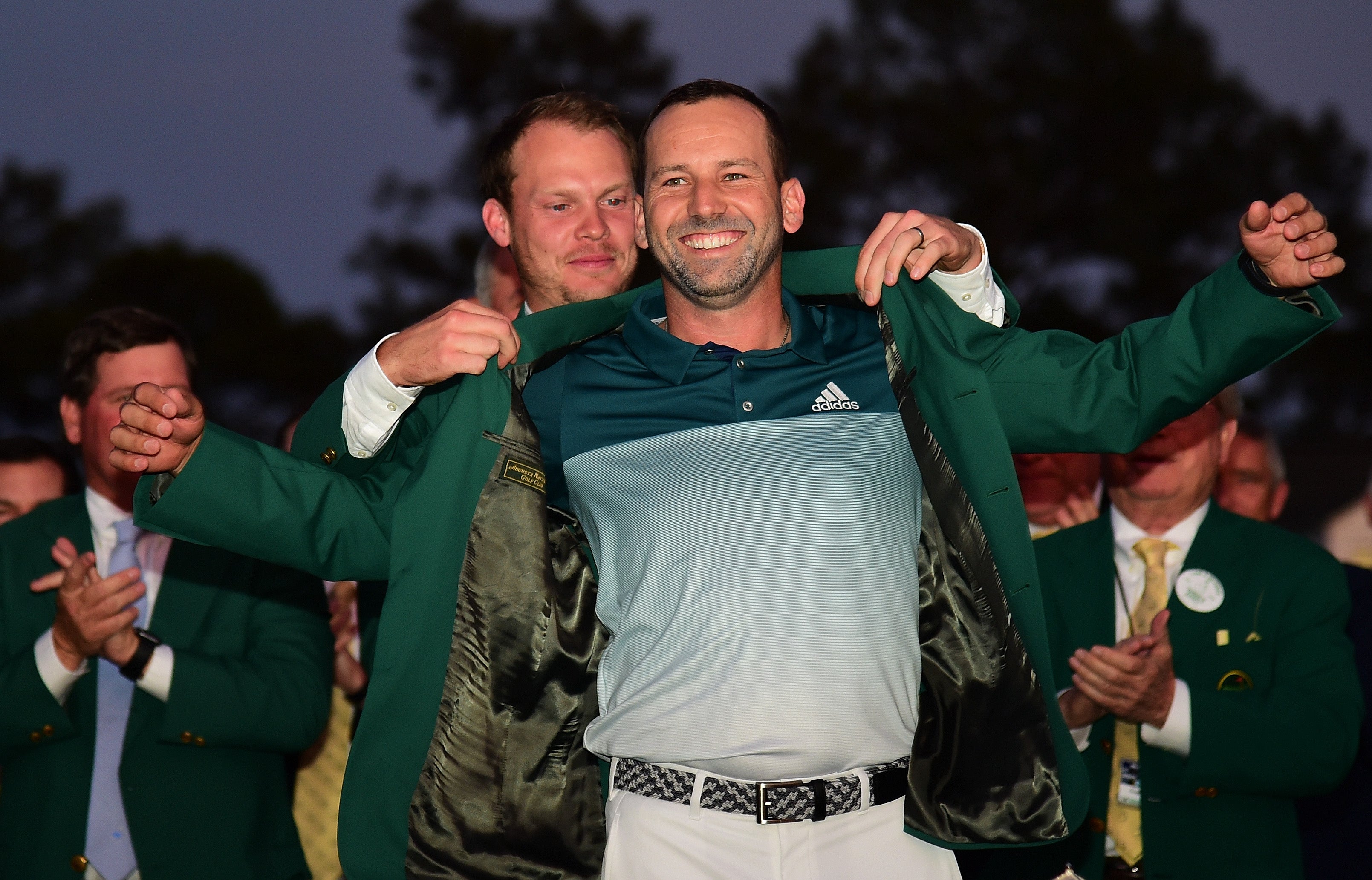 Sergio García: "Es muy bonito poder llevar esta chaqueta verde, es muy emblemática" Sergio García: "Es muy bonito poder llevar esta chaqueta verde, es muy emblemática"