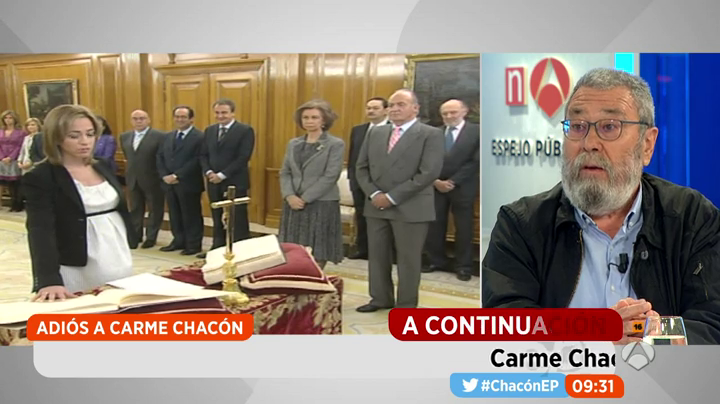 Cándido Méndez: "Cuando leí que Carme Chacón había muerto todo era incredulidad" Cándido Méndez: "Cuando leí que Carme Chacón había muerto todo era incredulidad"