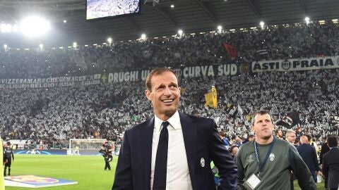 Allegri durante el partido