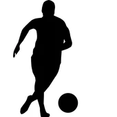 Silueta jugador de fútbol Silueta jugador de fútbol