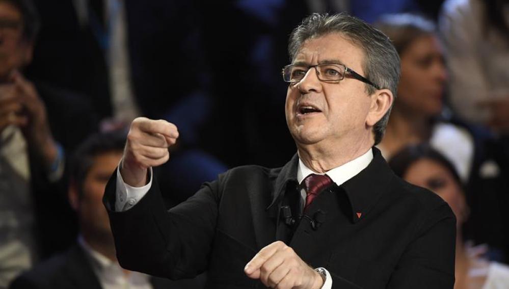 El presidente de La France Insoumise (LFI), Jean-Luc Melenchon