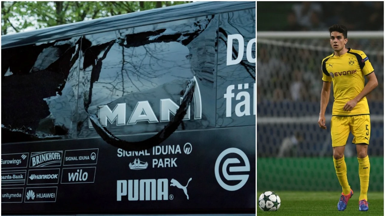 La luna rota del autobús del Borussia Dortmund