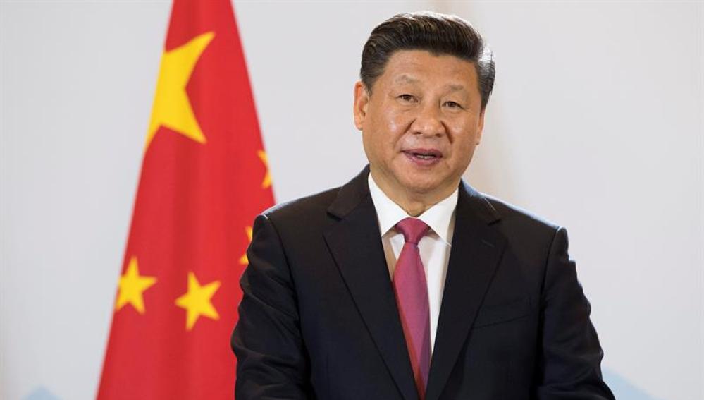 El presidente chino, Xi Jinping, durante una rueda de prensa