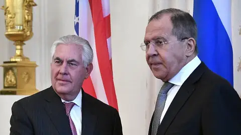Rex Tillerson y Serguéi Lavrov Rex Tillerson y Serguéi Lavrov