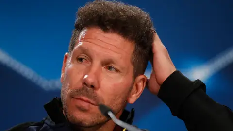Simeone en rueda de prensa Simeone en rueda de prensa