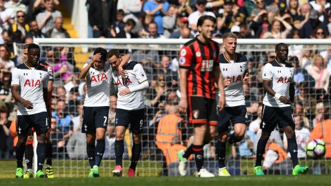 Janssen celebra su gol ante el Bournemouth
