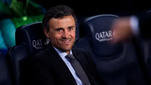 Luis Enrique, en el banquillo del Camp Nou Luis Enrique, en el banquillo del Camp Nou