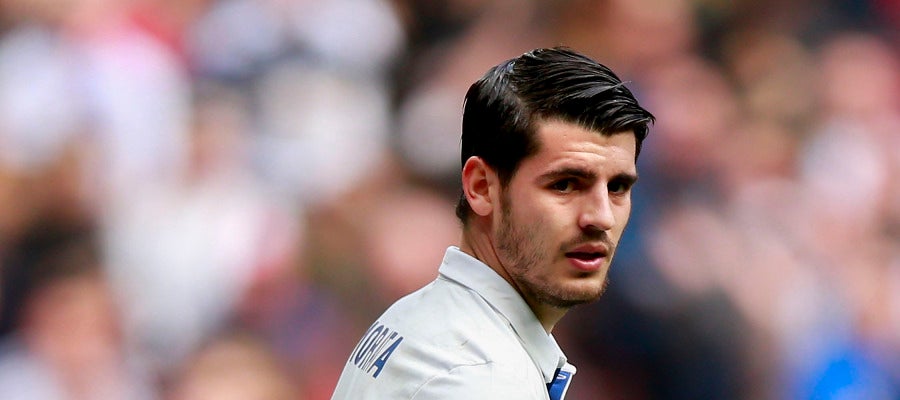 Álvaro Morata, en un partido del Real Madrid Álvaro Morata, en un partido del Real Madrid