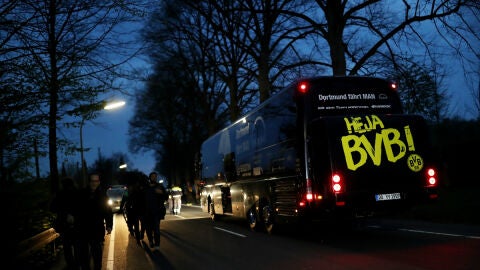 El autob&uacute;s del Borussia Dortmund