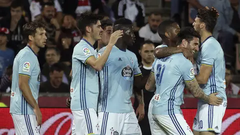El Celta de Vigo celebra un gol El Celta de Vigo celebra un gol