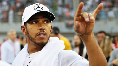 Lewis Hamilton, en Bar&eacute;in