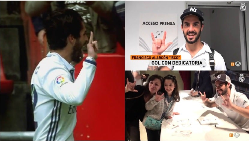 La emotiva historia detrás del gesto de celebración de Isco en el 2-3 en El Molinón La emotiva historia detrás del gesto de celebración de Isco en el 2-3 en El Molinón