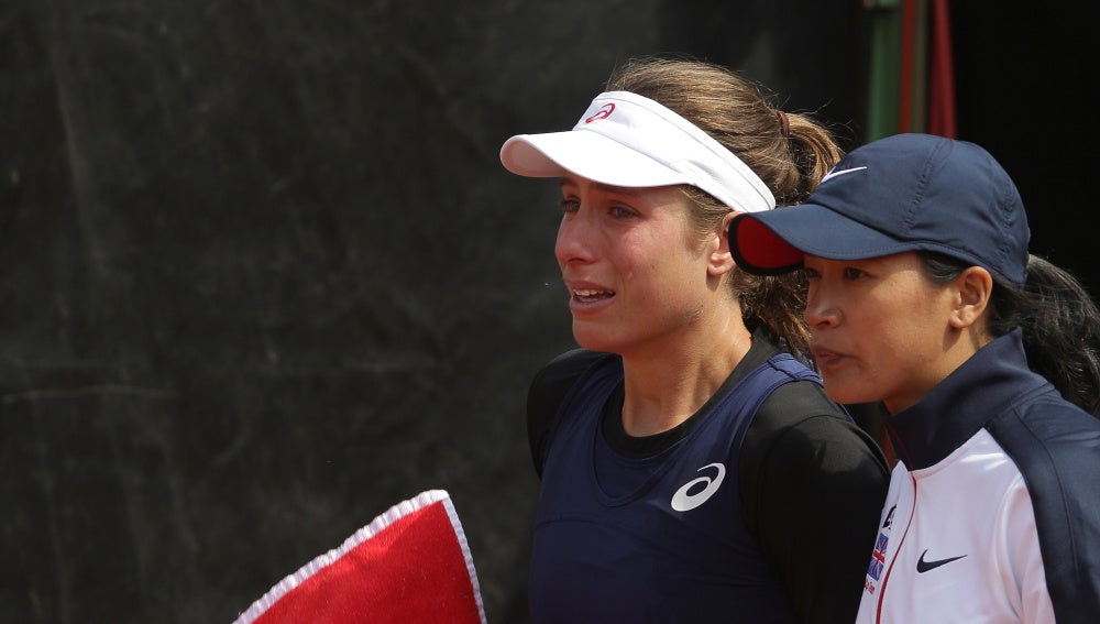 Johanna Konta llora tras los comentarios de Nastase