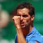 Albert Ramos celebra su pase a la final de Montecarlo Albert Ramos celebra su pase a la final de Montecarlo