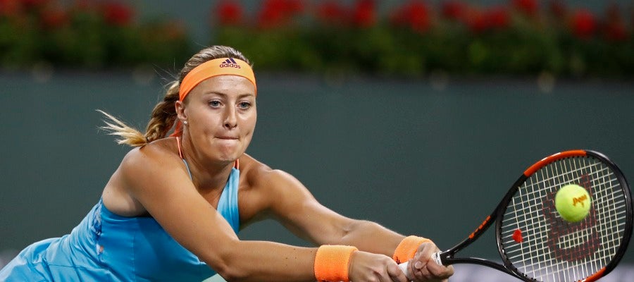 La tenista francesa Kristina Mladenovic La tenista francesa Kristina Mladenovic