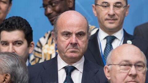 Luis de Guindos participa de las reuniones de primavera del Fondo Monetario Internacional en la sede del organismo en Washington