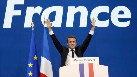 Emmanuel Macron, tras la primera ronda de las presidenciales